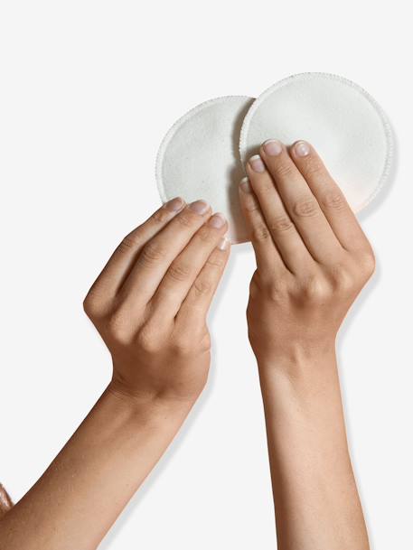 Lot de 6 coussinets d'allaitement en coton Blanc+NOIR - vertbaudet enfant 