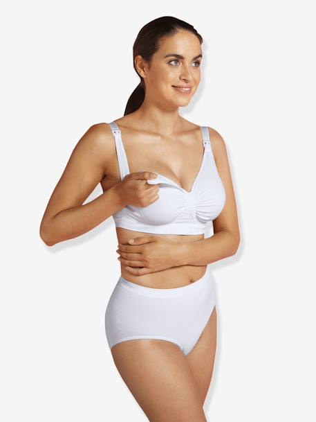 Soutien-gorge grossesse et allaitement sans coutures Carri-gel Blanc+NOIR - vertbaudet enfant 