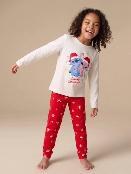 Pyjama de Noël Lilo et Stitch rouge - vertbaudet enfant 