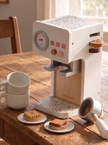 FSC100 houten speel-koffiezetapparaat rozen - vertbaudet enfant 