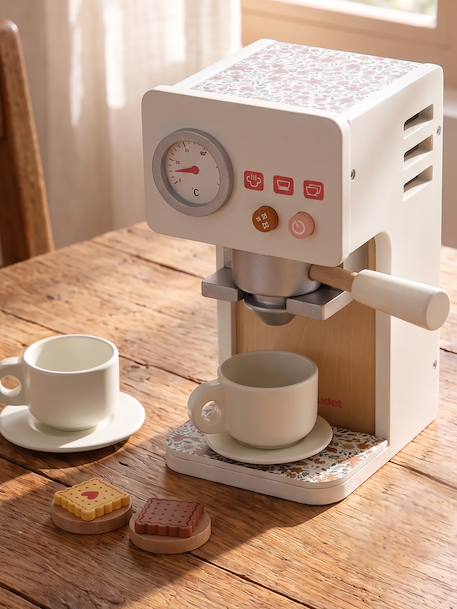 FSC100 houten speel-koffiezetapparaat rozen - vertbaudet enfant 