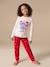 Kerstpyjama Stitch voor meisjes rood - vertbaudet enfant 