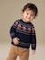 Pull jacquard bébé garçon manches longues marine - vertbaudet enfant 