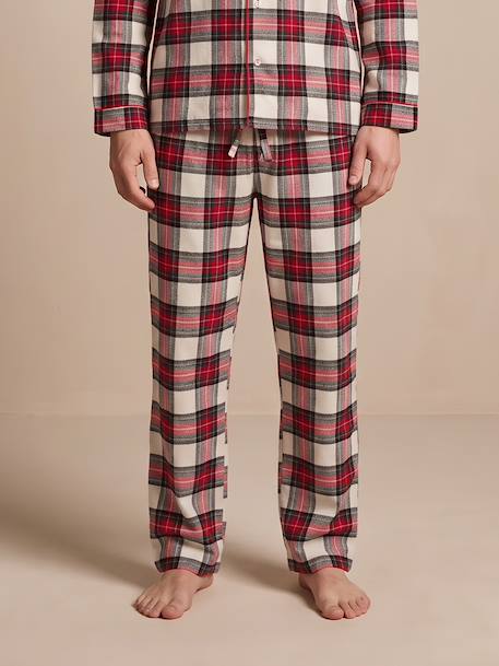 Pyjama homme flanelle Capsule Famille rouge - vertbaudet enfant 