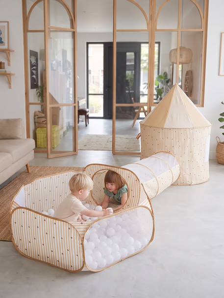 Tunnelset met tent en ballenbak geel - vertbaudet enfant 