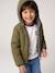 Blouson réversible réfléchissant garçon à capuche kaki - vertbaudet enfant 