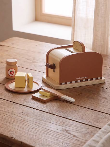 FSC100 houten broodrooster karamel - vertbaudet enfant 