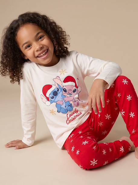 Pyjama de Noël Lilo et Stitch rouge - vertbaudet enfant 