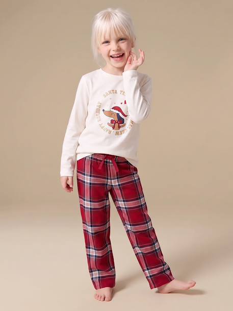 Pyjama enfant fille Capsule Famille écru - vertbaudet enfant 