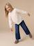 Lange meisjesblouse ecru - vertbaudet enfant 