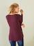 T-shirt grossesse et allaitement pans croisés Aubergine - vertbaudet enfant 