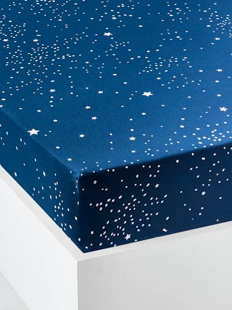 Drap-housse enfant OURS POLAIRE bleu foncé - vertbaudet enfant 