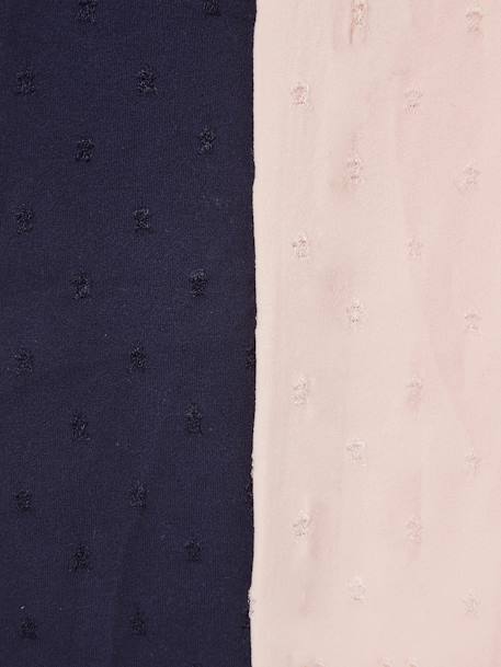 Lot de 2 collants 'étoiles' fille en polyamide lot encre - vertbaudet enfant 