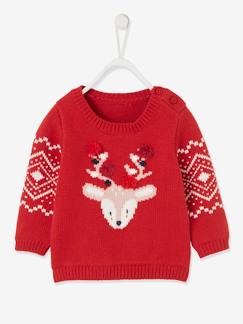Baby-Trui, vest, sweater-Trui-Kersttrui rendierpatroon baby unisex