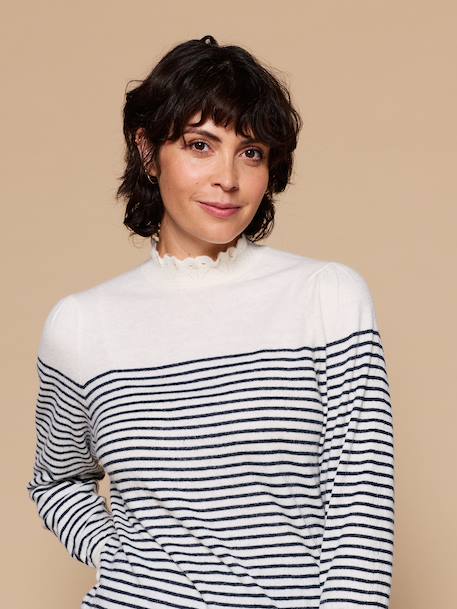 Pull Léopard Capsule Famille écru - vertbaudet enfant 
