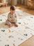 Grand tapis d'activités pliable beige+écru+jaune+multicolore+rose+vert - vertbaudet enfant 
