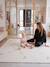 Groot tapijt met 9 schuimtegels beige+ecru+rood+rozen+zachtpaars - vertbaudet enfant 