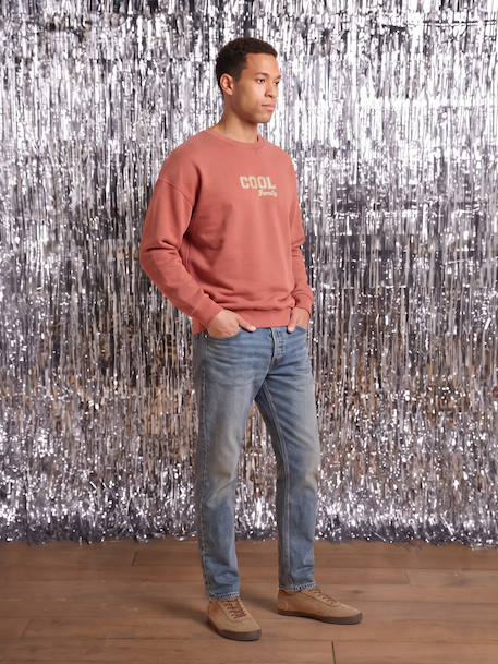 Sweat noël manches longues homme Capsule Famille terracotta - vertbaudet enfant 