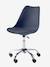 Chaise de bureau enfant à roulettes Bleu+bleu marine+rose - vertbaudet enfant 