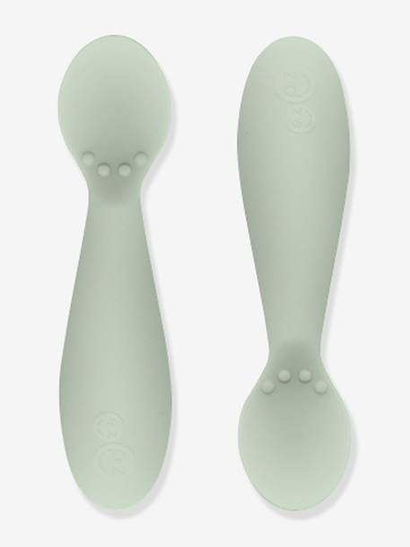 Lot de 2 cuillères 1er âge Tiny spoon en silicone VERT AMANDE - vertbaudet enfant 