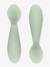 Lot de 2 cuillères 1er âge Tiny spoon en silicone VERT AMANDE - vertbaudet enfant 
