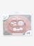 Set de table tout-en-un avec assiette Mini mat en silicone ROSE+VERT AMANDE - vertbaudet enfant 