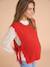 Zwangerschapsspencer gemêleerd beige+rood - vertbaudet enfant 