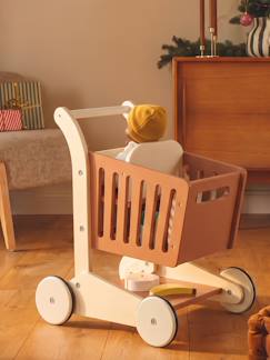 Jouet-Grand chariot de course porte-poupée en bois FSC®