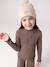 Meisjes set muts « C½ur » + snood + wanten/handschoenen ecru+marineblauw+roze (poederkleur) - vertbaudet enfant 