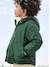 Windjack met capuchon en sherpavoering voor jongens kaki+karamel+marineblauw+olijf - vertbaudet enfant 