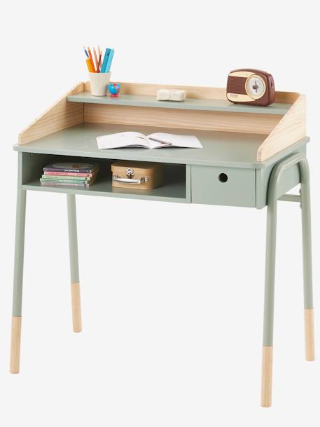 Basisschoolbureau LIGNE AMAZONE GROEN+Roze - vertbaudet enfant 