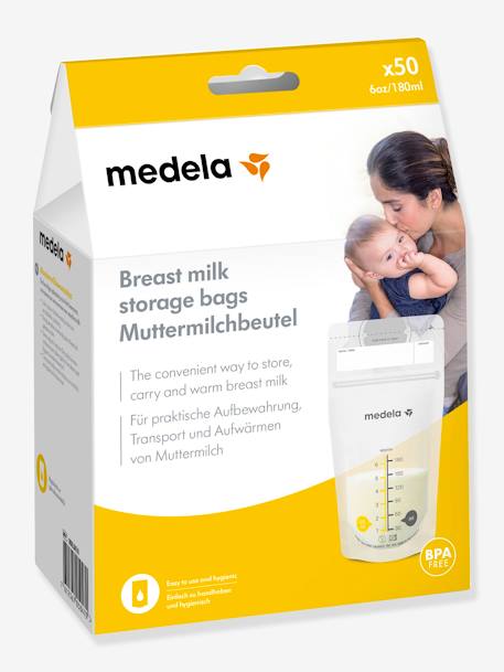 Boîte de 50 sachets de conservation pour lait maternel  Pump & Save MEDELA TRANSPARENT - vertbaudet enfant 