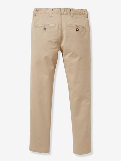 Chino garçon écru+marine - vertbaudet enfant 
