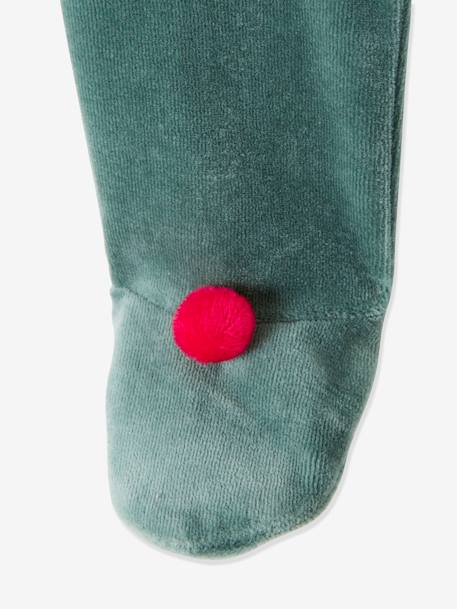 Pyjama bébé mixte + bonnet Joyeux Lutin coffret cadeau Noël vert sapin - vertbaudet enfant 