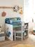 Bureau maternelle ROAAR BLANC MOYEN UNI AVEC DECOR - vertbaudet enfant 