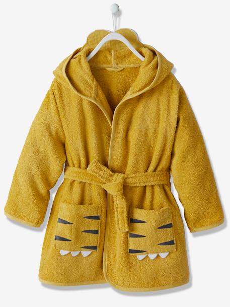 Peignoir de bain enfant Tigre ocre - vertbaudet enfant 
