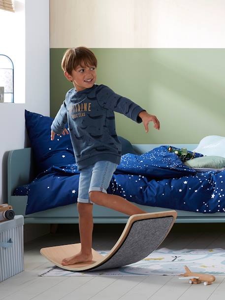 A. Kaar Kg Planche D'Équilibre Motricité 8 Couchés Bois – Jeu Coordination & Concentration Dès 4 Ans – Fabriqué Autriche