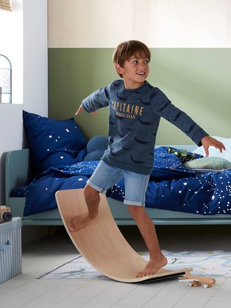 Nouveau Non DéballéKiddyMoon Planche D'équilibre Corde Pour Enfants Planche A Balancer Bb 004