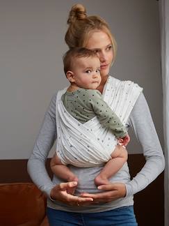Puériculture-Porte bébé, écharpe de portage-Echarpe de portage-Porte-bébé 2 bandeaux à croiser sans nouage