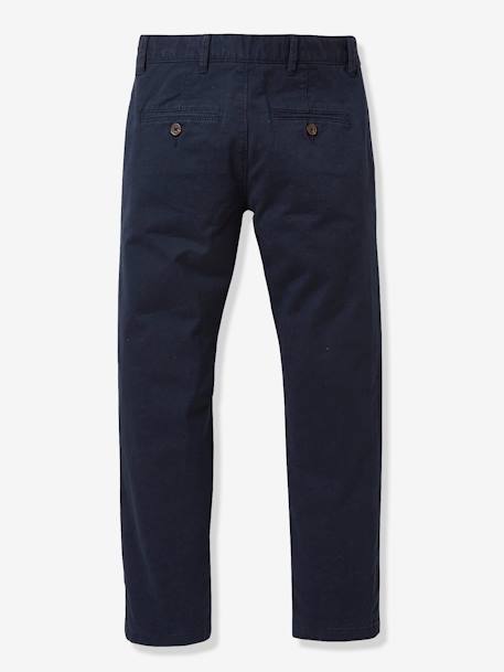 Chino garçon écru+marine - vertbaudet enfant 