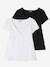 Lot de 2 T-shirts cache-coeur grossesse et allaitement LOT MARINE/GRIS+noir - vertbaudet enfant 