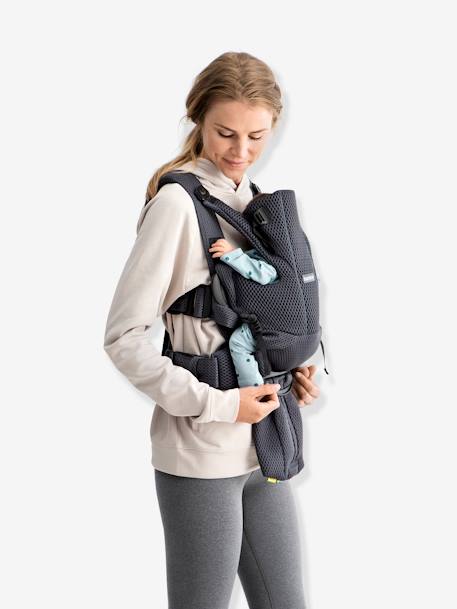 Porte-bébé physiologique BabyBjörn Move Mesh 3D ANTHRACITE+beige - vertbaudet enfant 