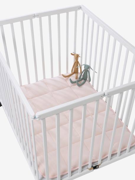 Tapis fond de parc imprimé coeurs+rose/fleurs - vertbaudet enfant 