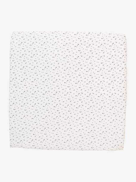 Lot de 2 housses pour fond de parc Hérissons+vert et blanc - vertbaudet enfant 