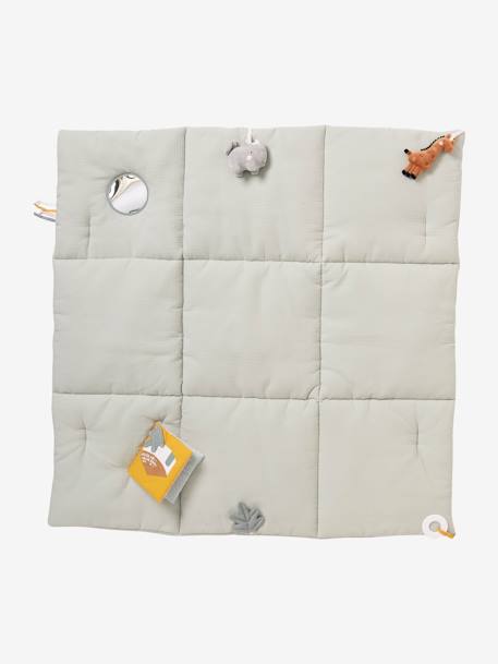 Tapis d'éveil en gaze de coton Tanzanie+vert sauge - vertbaudet enfant 