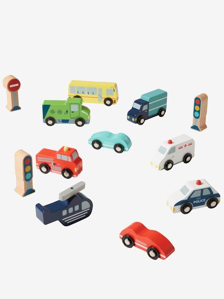 FSC®-houten voertuigen met accessoires ROOD - vertbaudet enfant 