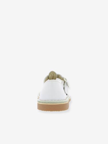 Sandales cuir Dingo blanc - vertbaudet enfant 