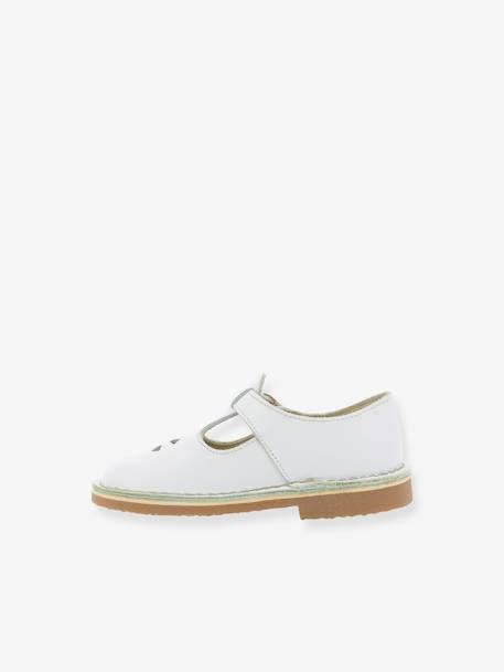 Sandales cuir Dingo blanc - vertbaudet enfant 