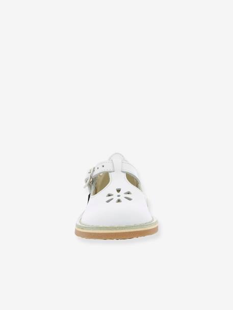 Sandales cuir Dingo blanc - vertbaudet enfant 