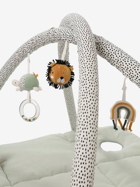 Tapis d'éveil en gaze de coton Tanzanie+vert sauge - vertbaudet enfant 